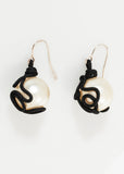 Float Bead Earring in Pearl